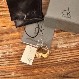 Calvin Klein Limited Edition Gold Statement Ring NWT
